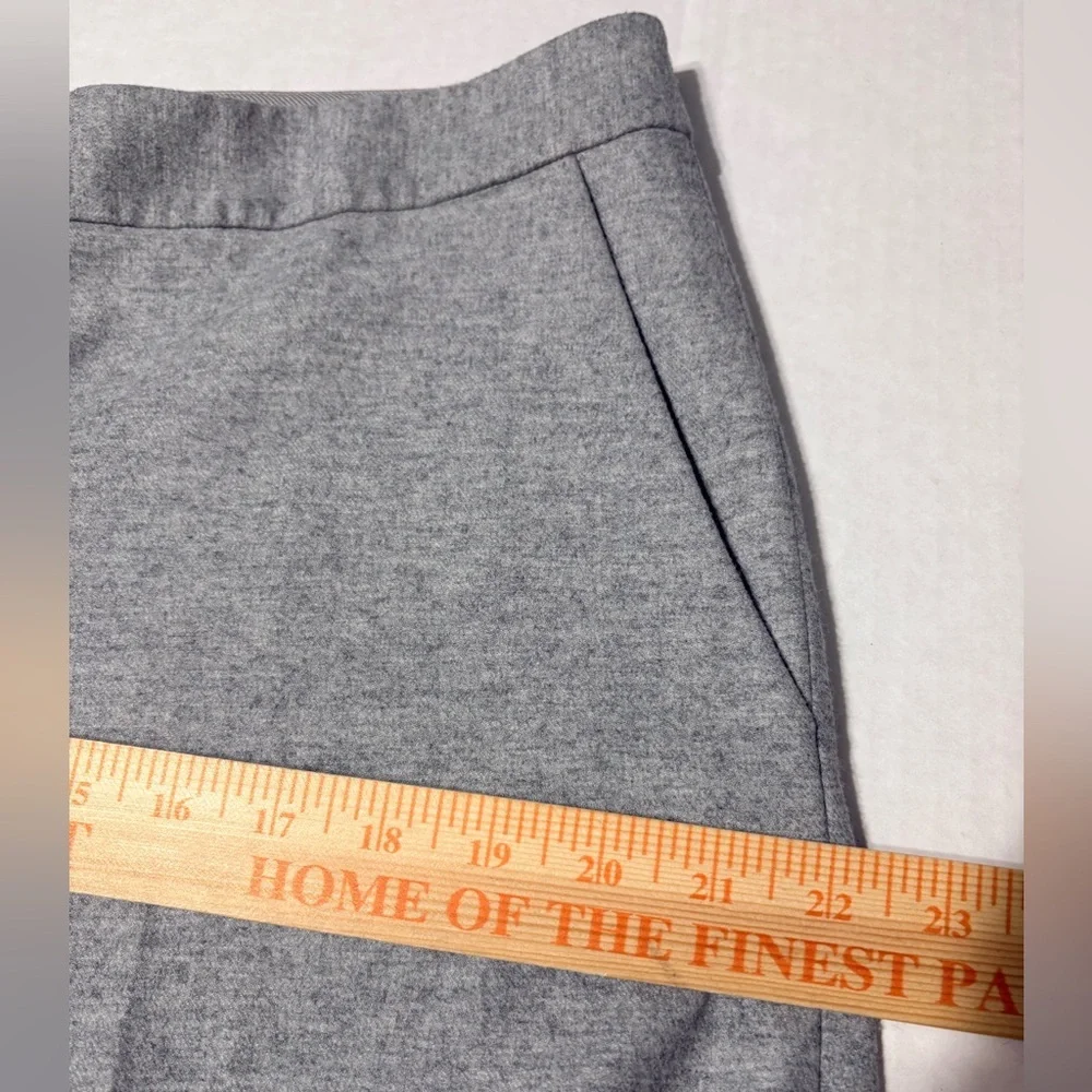 Beautiful Wool Flowy Light Gray Flat Front Trousers by Caroline Issa & Nordstrom